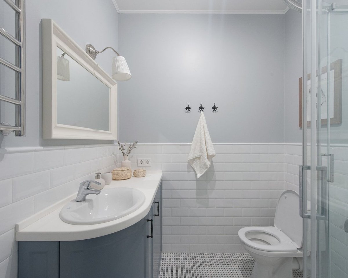 Маленькие Ванные комнаты в скандинавском стиле