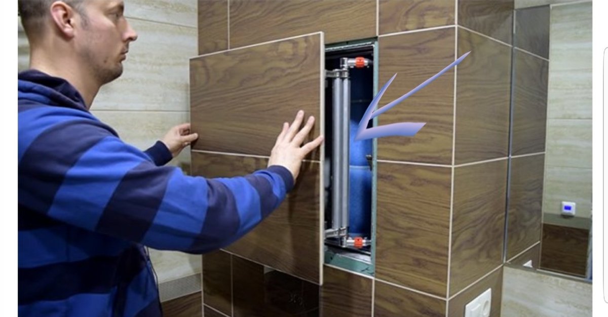 Люк скрытого монтажа под плитку 1000х700