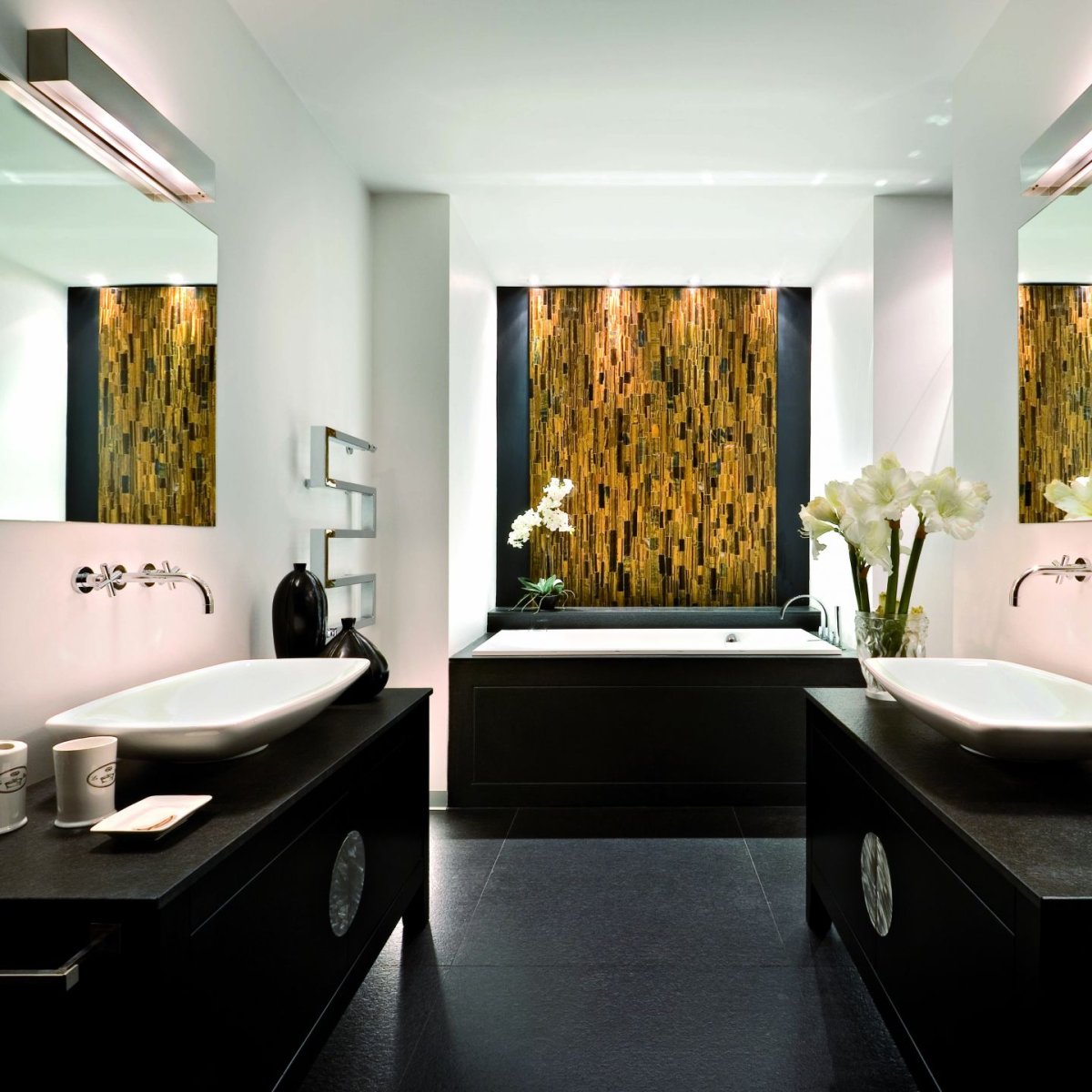 Отделка ванной комнаты ониксом