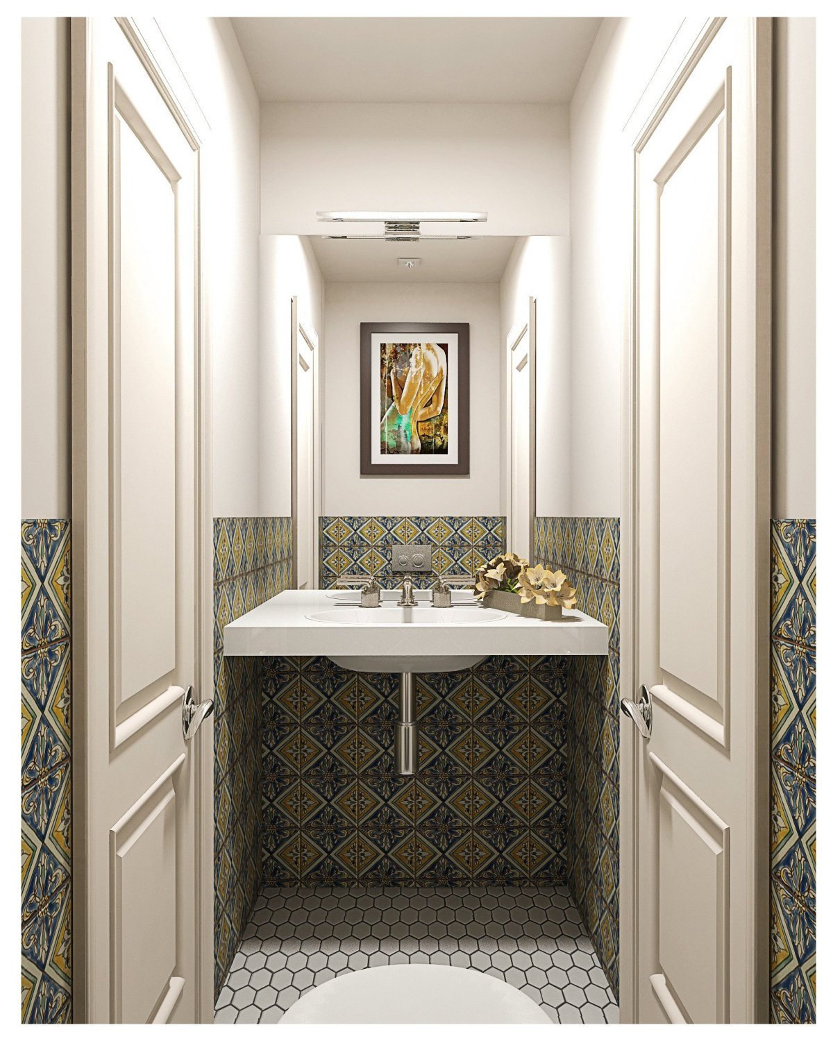 Метлахская плитка в марокканском стиле