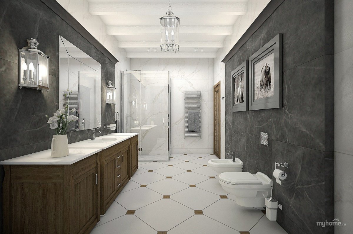 Ванна в стиле Неоклассика 3кв м