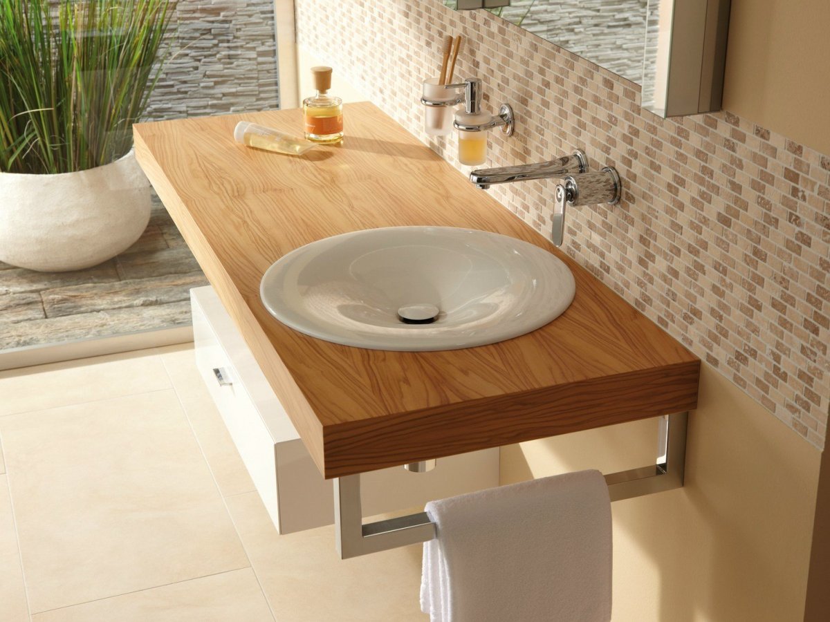 Раковина-столешница 85