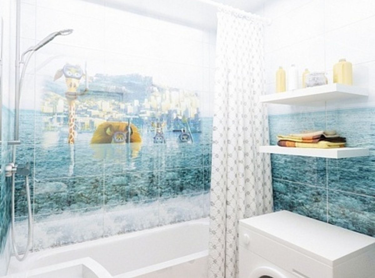 Панели ПВХ Panda "море" 03510