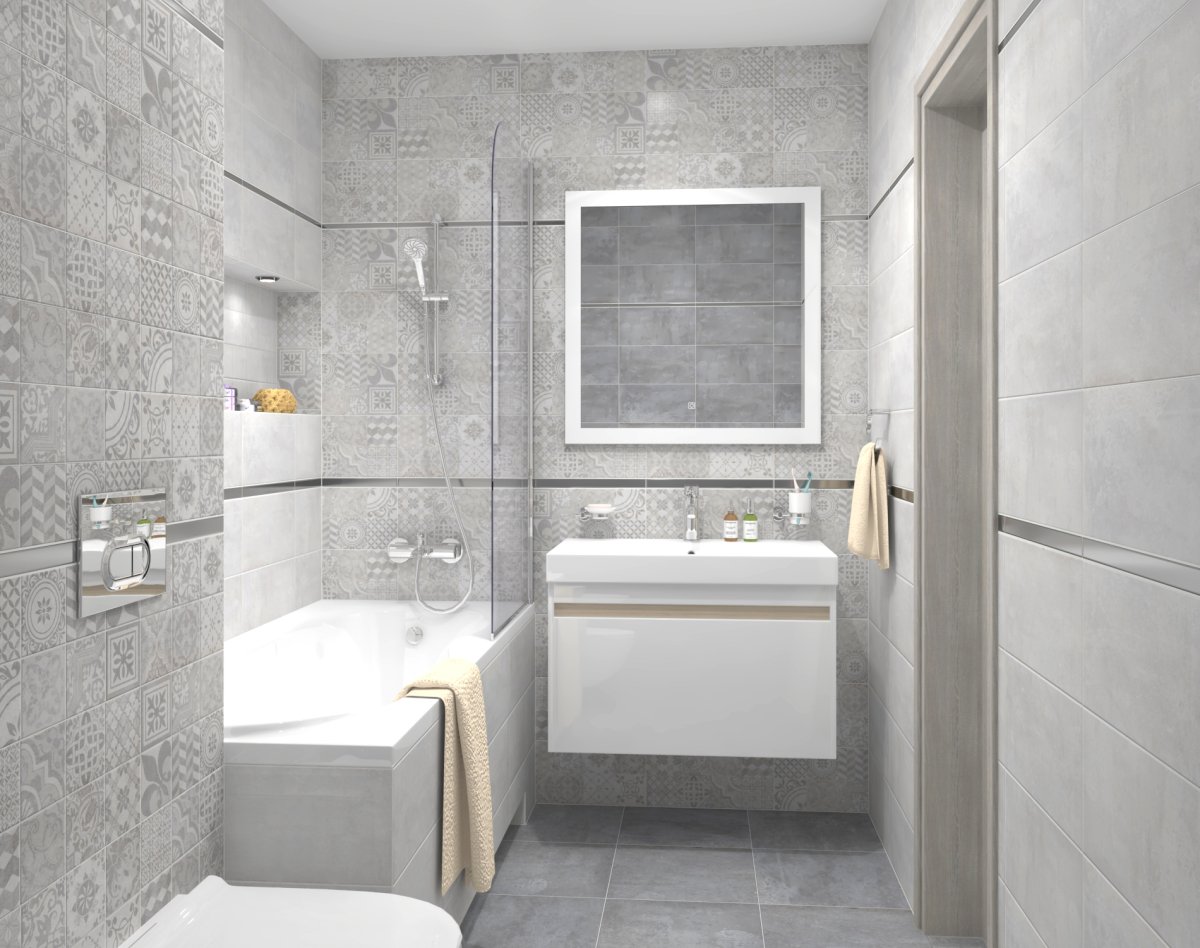 Плитка laparet Bastion серый