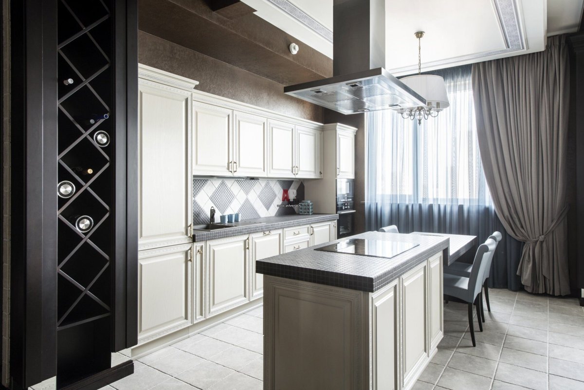 Белая кухня Неоклассика Slotex 2340