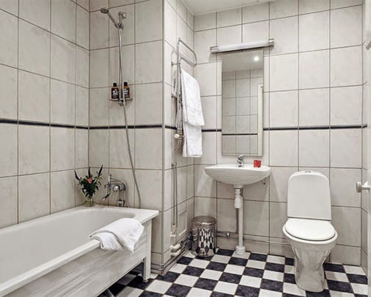 Плитка в ванную белая