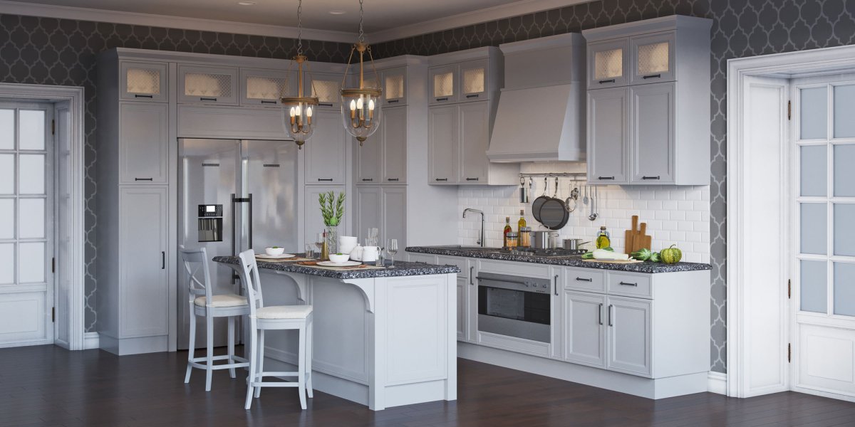 Кухня Империя атлас Люкс