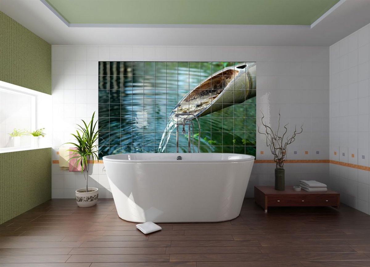 Плиточное панно для ванной