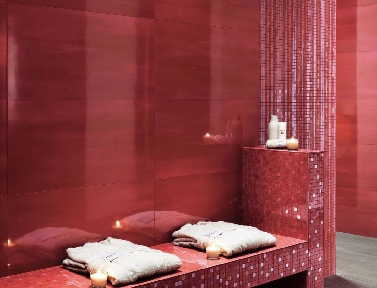 Красная ванная комната Atlas Concorde