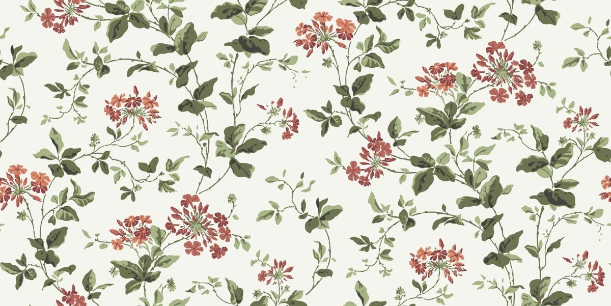 Растительный орнамент на ткани