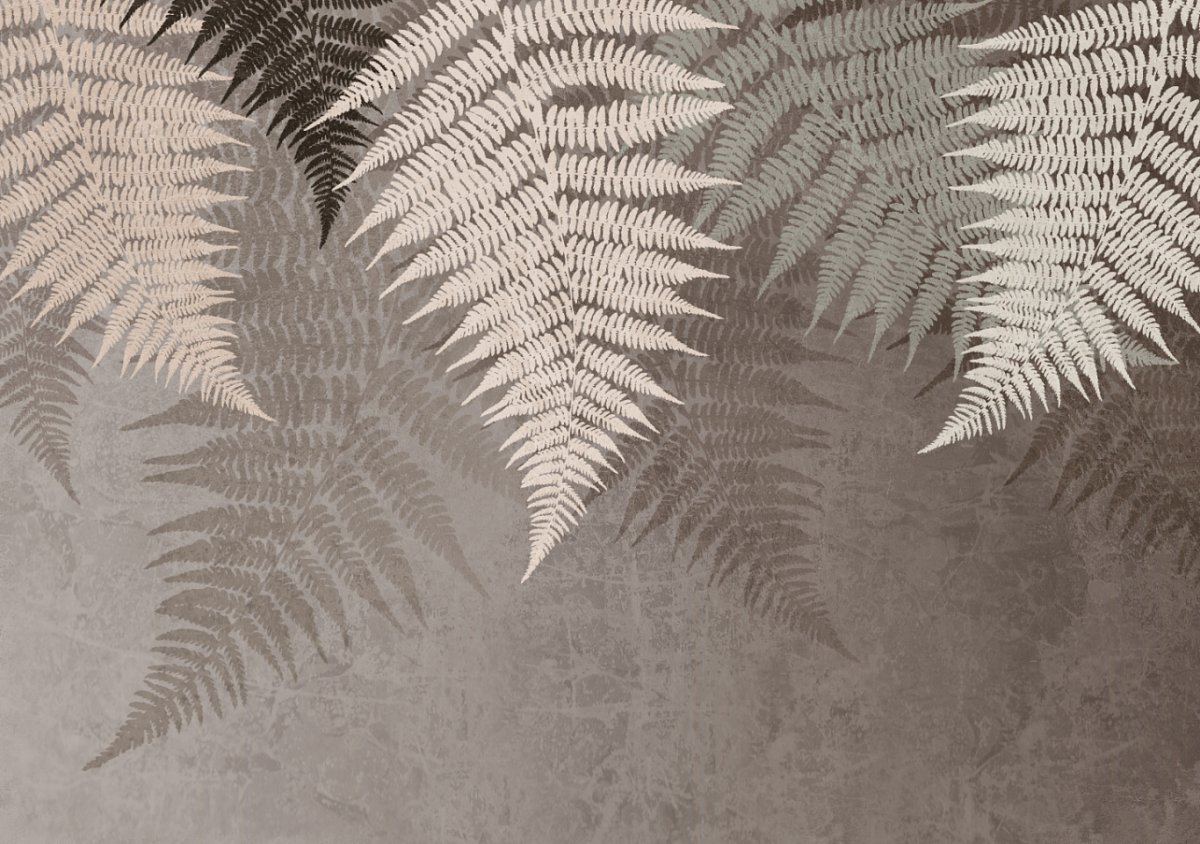 Обои с листьями на стену