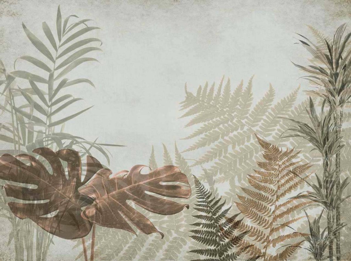 Афреско тропические листья