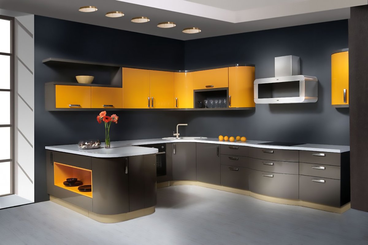 Современные кухонные гарнитуры угловые