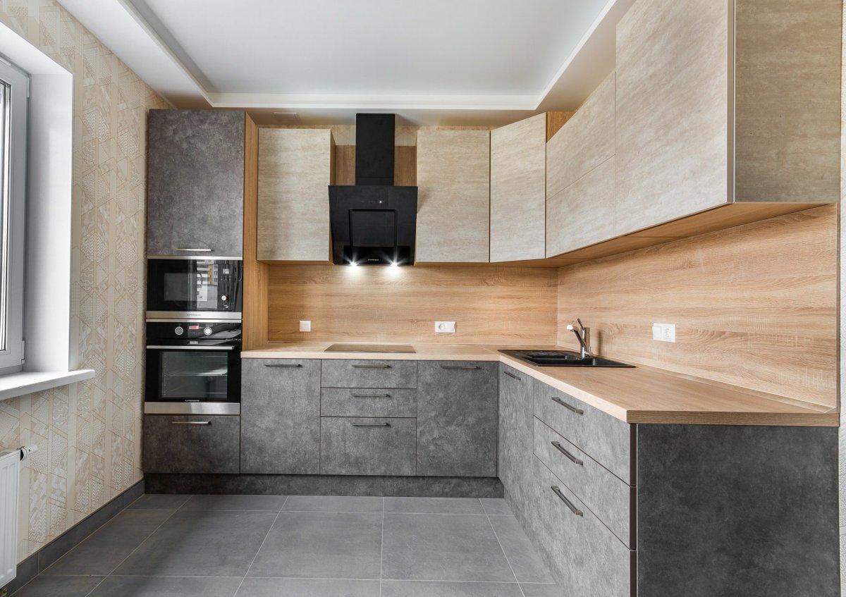 Кухонный гарнитур угловой лофт