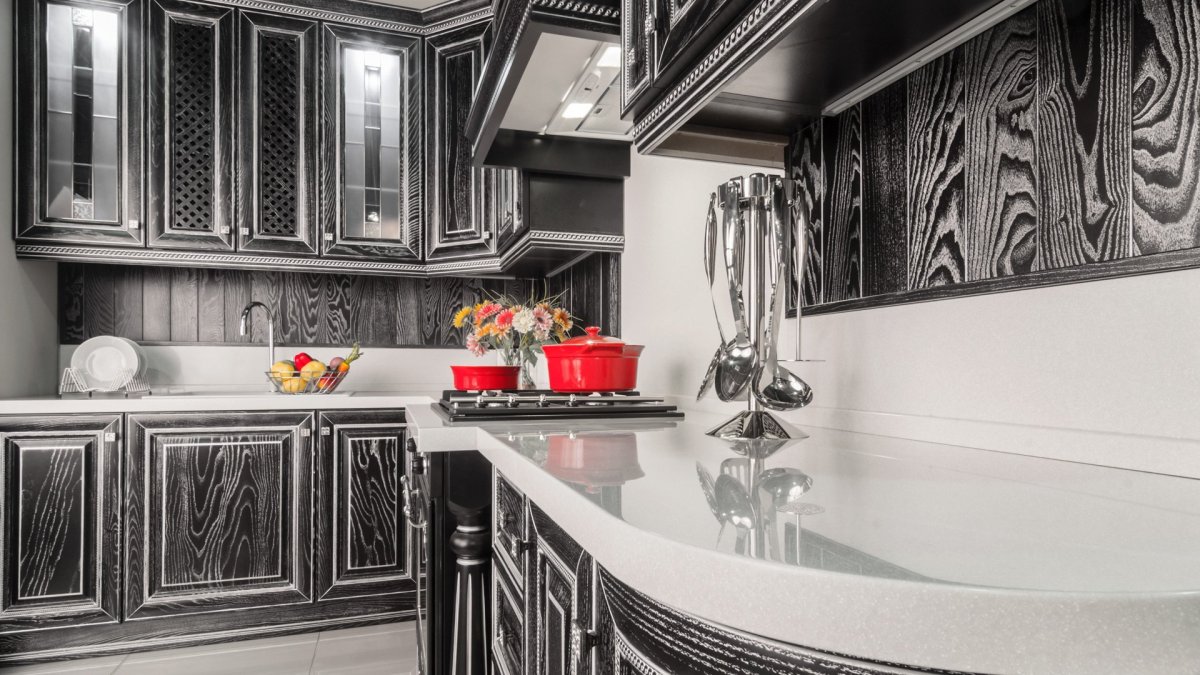 Кухня Гальяно черная