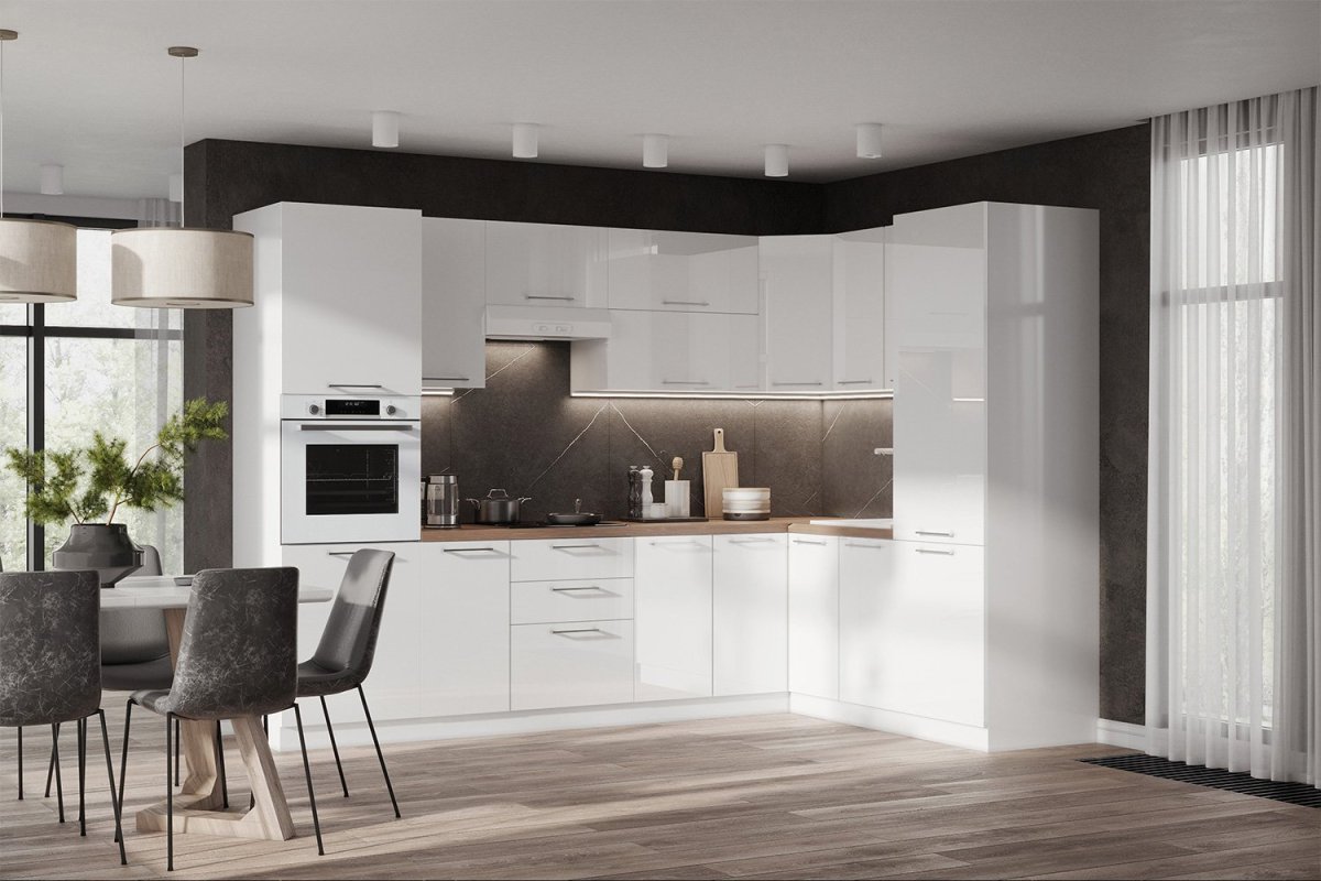 Амика белый модульный кухонный гарнитур