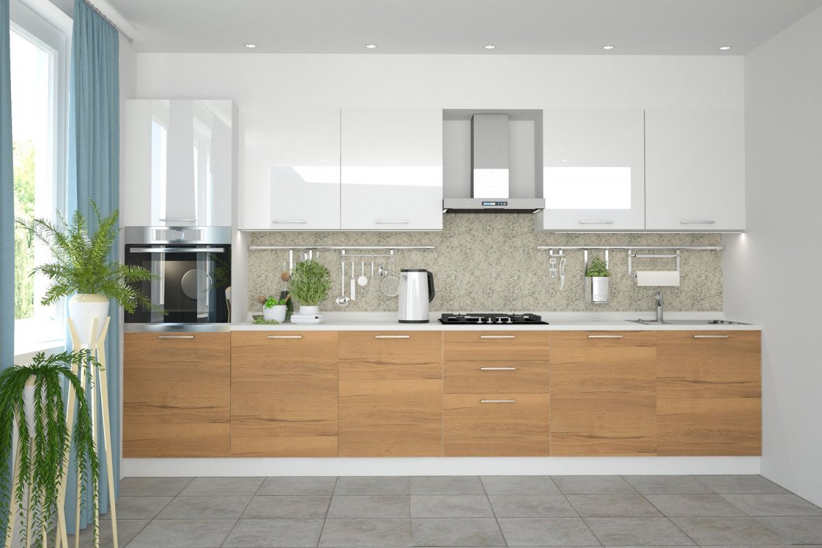 Кухня Амика белая хофф