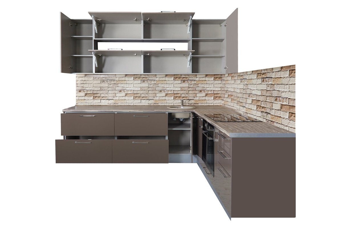 Хофф кухня Амика серый камень