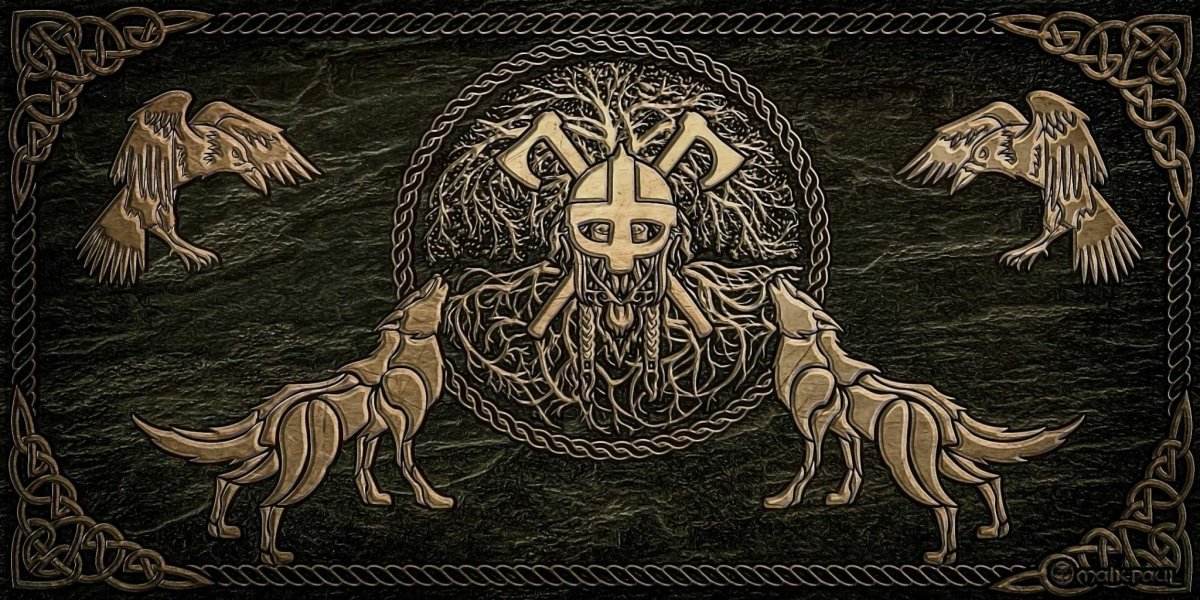 Волки Одина Гери и Фреки