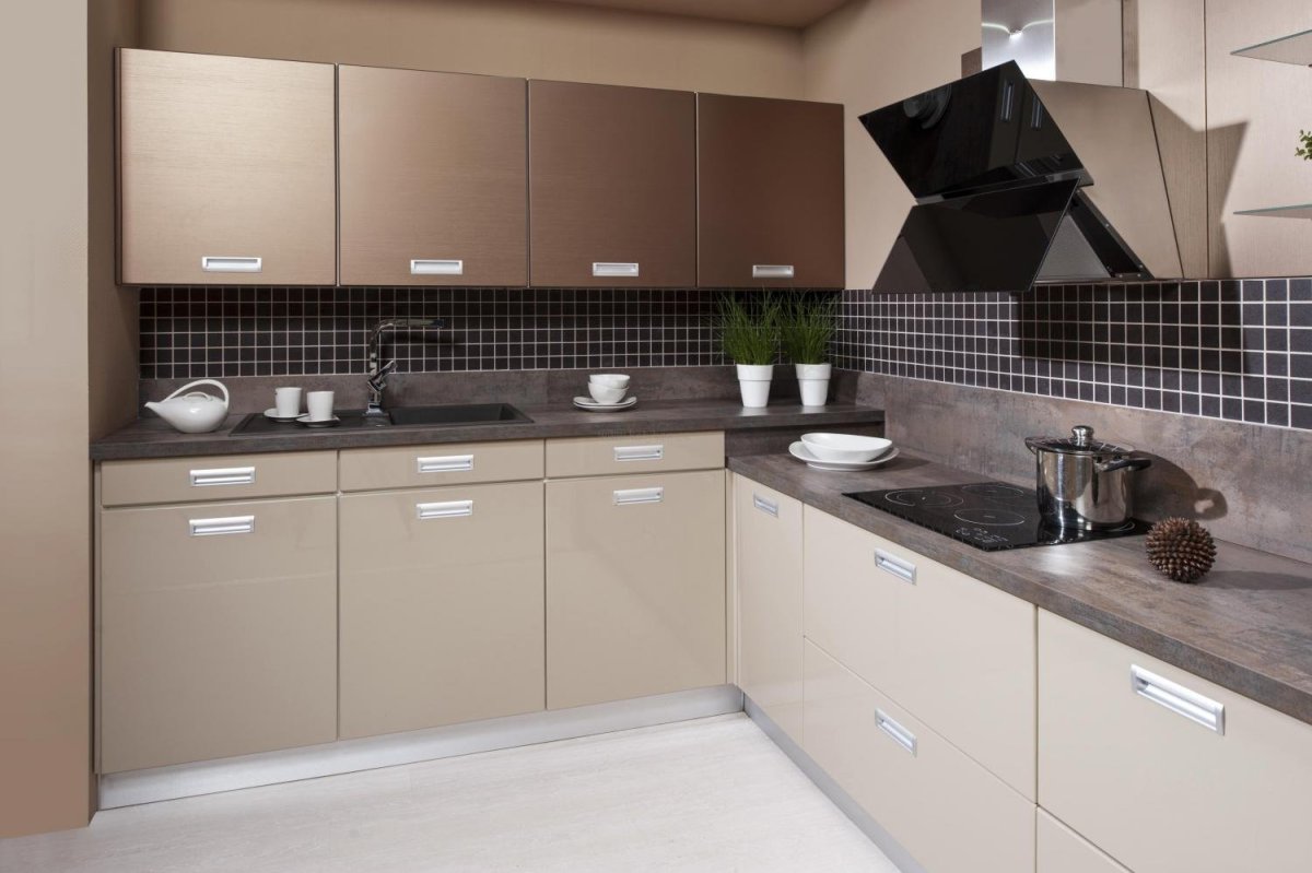 Фасад кухни капучино матовый