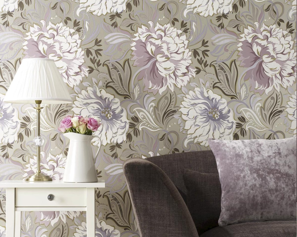 Расцветки обоев для зала