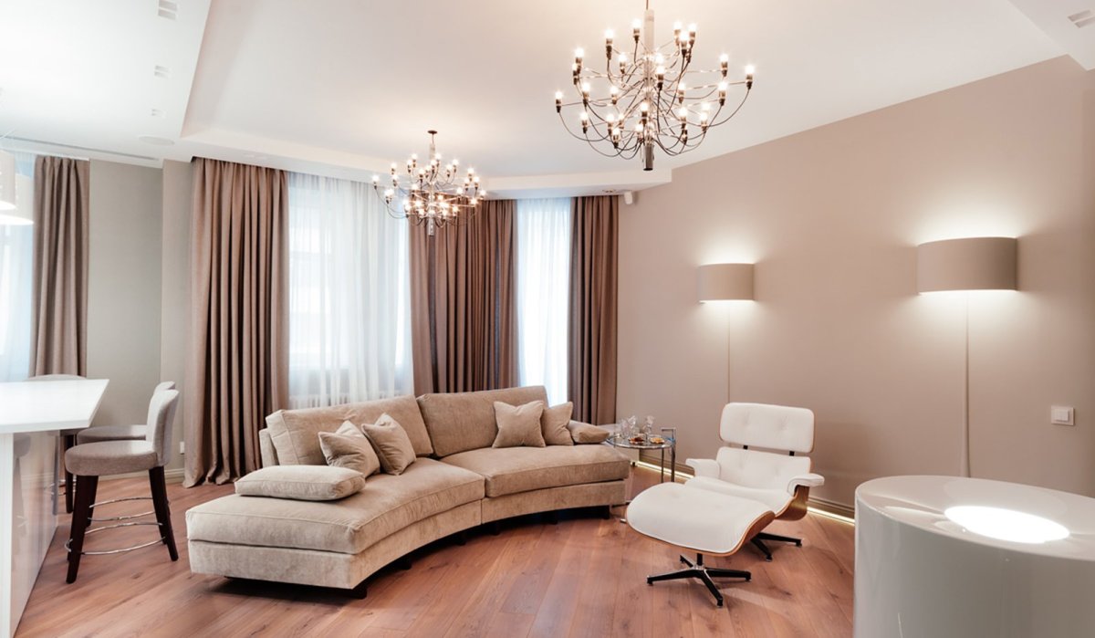 Интерьер в бежевых тонах