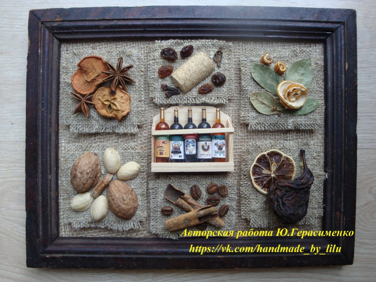 Панно из природного материала