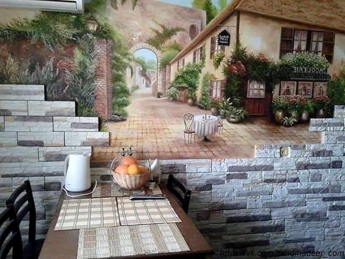 Фреска в декоративном Камне