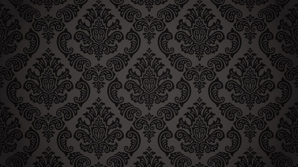 Черный фон с узорами