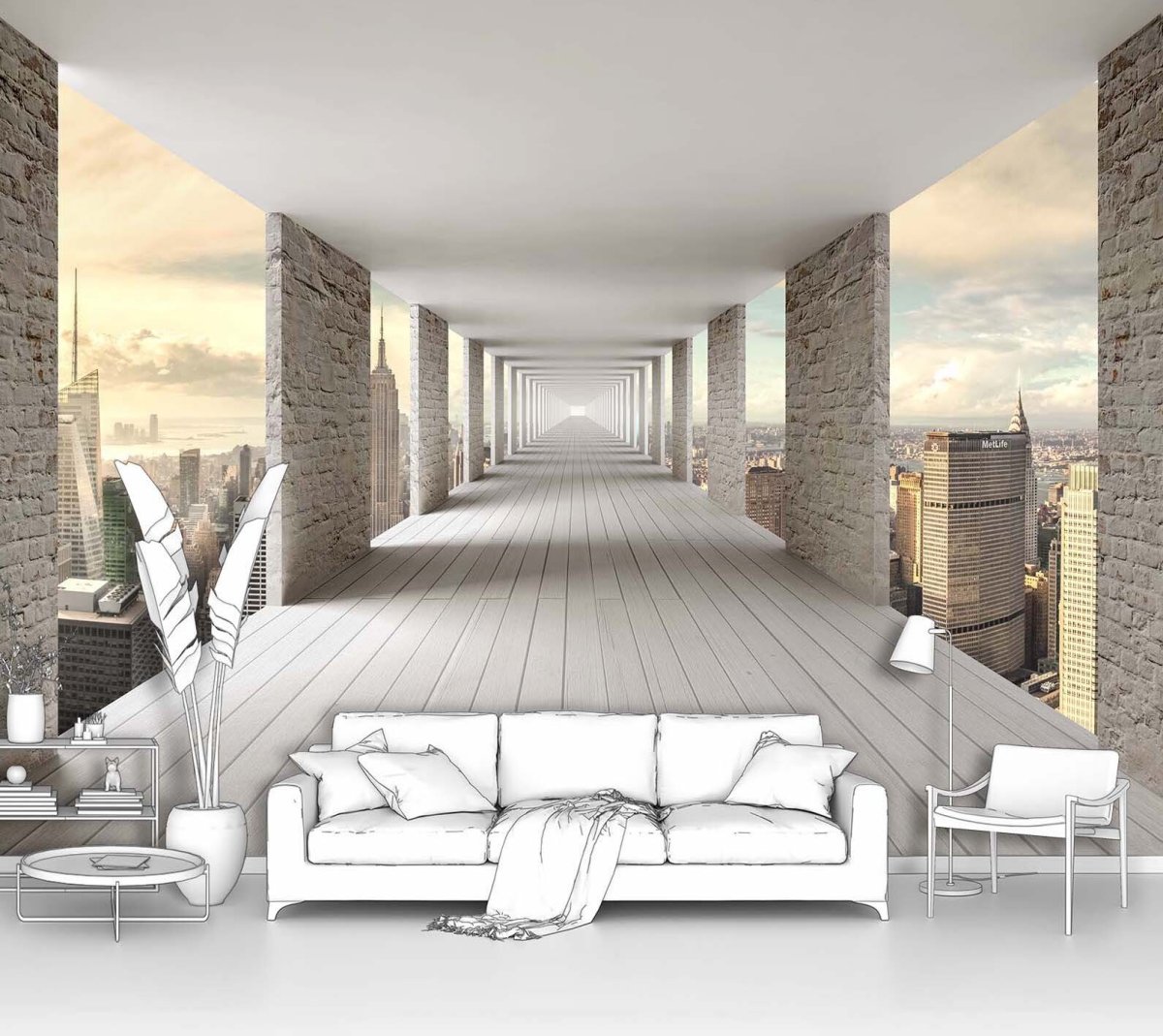 Увеличение пространства в интерьере