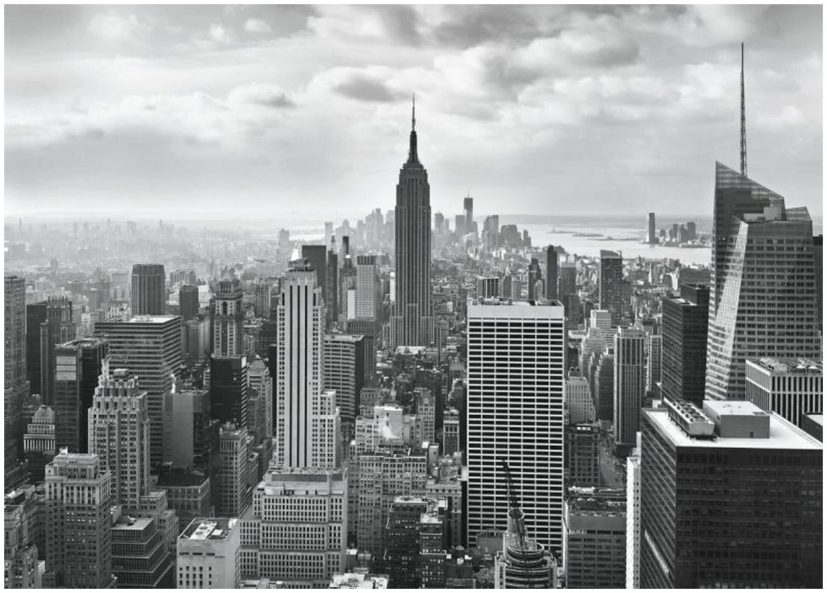Черно белый Нью Йорк