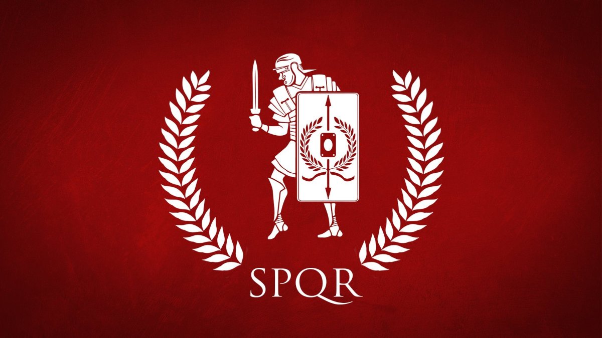 Флаг римской империи SPQR обои