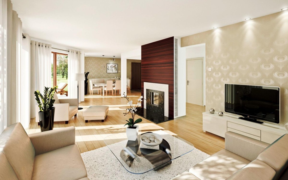 Современный интерьер гостиной