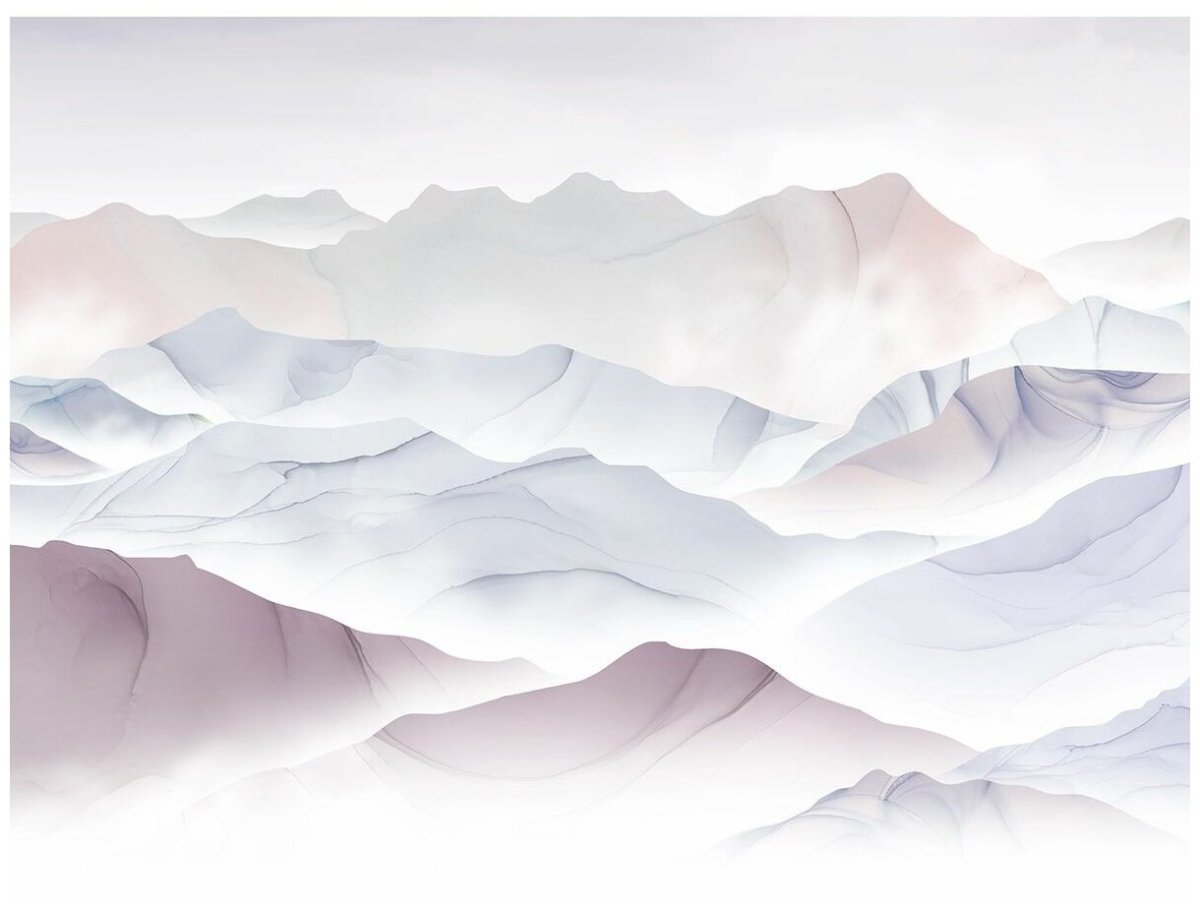 Горы акварелью Минимализм
