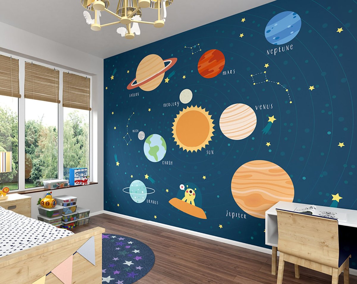 Космос на стене в детской