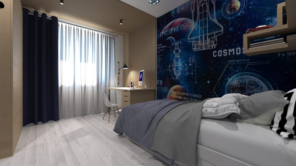 Спальня в космическом стиле