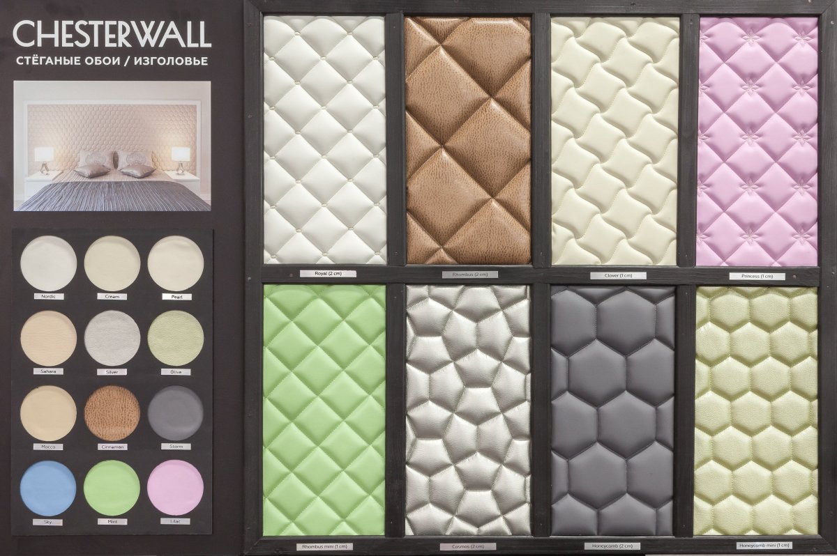 Стеганые обои для стен