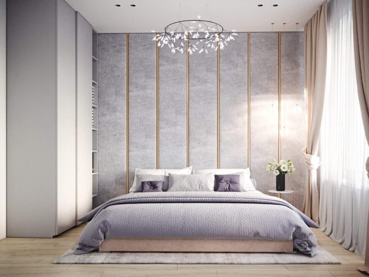 Мягкие панели в спальне