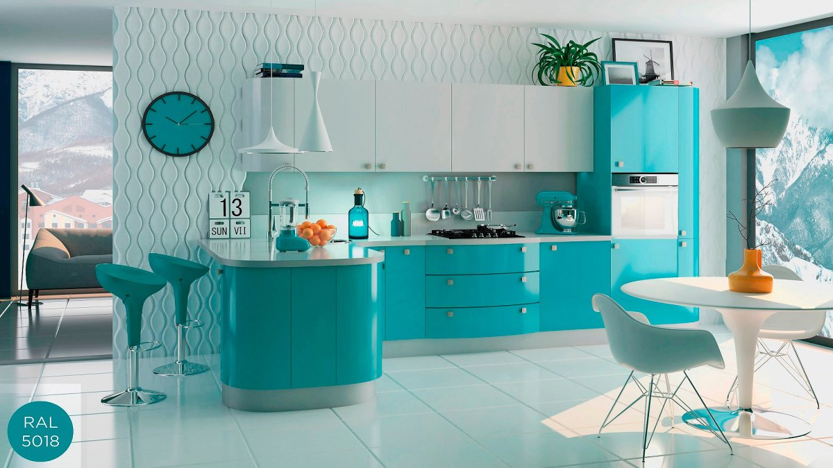 Кухня Софи Аквамарин