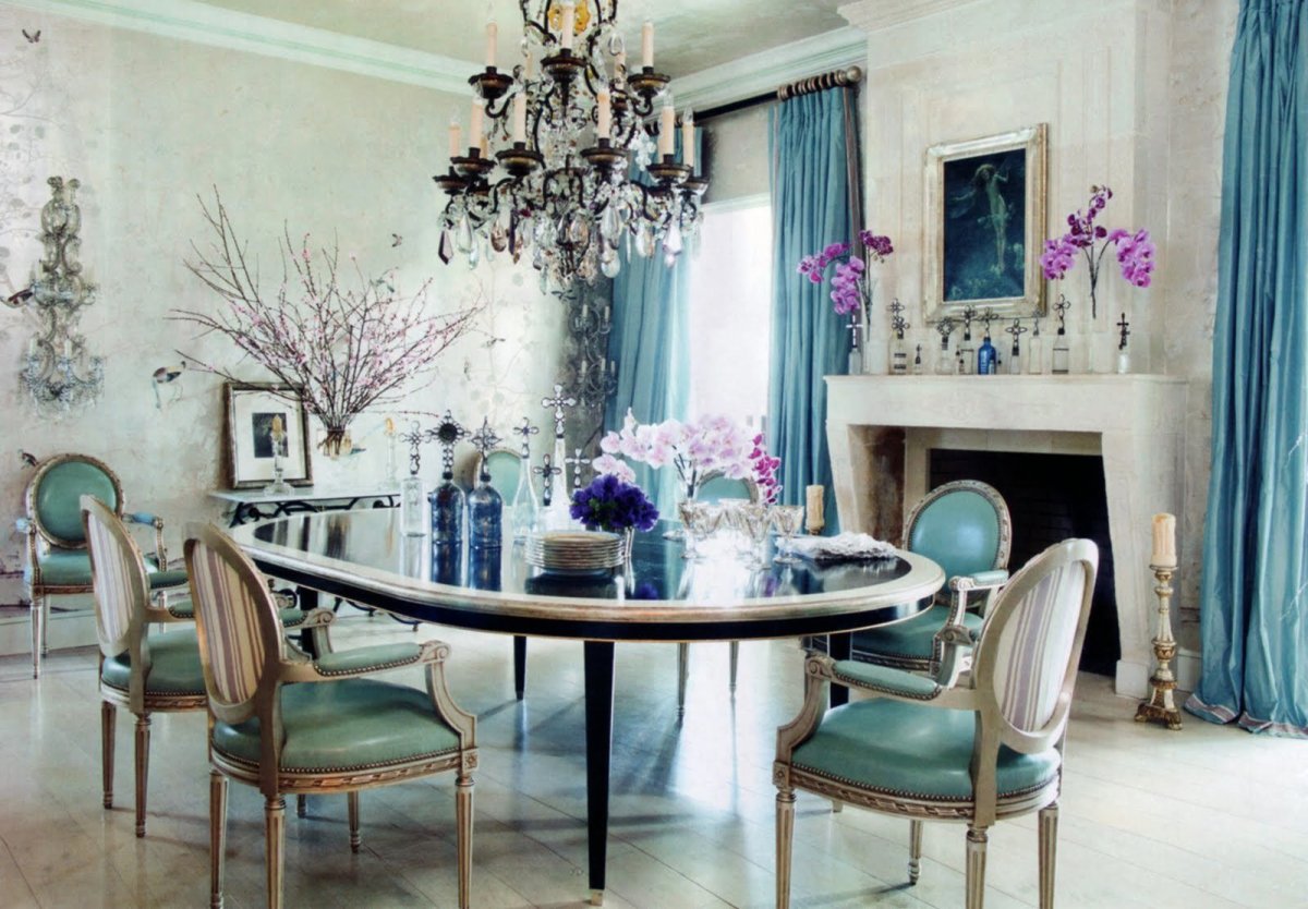 Цвет Тиффани в интерьере