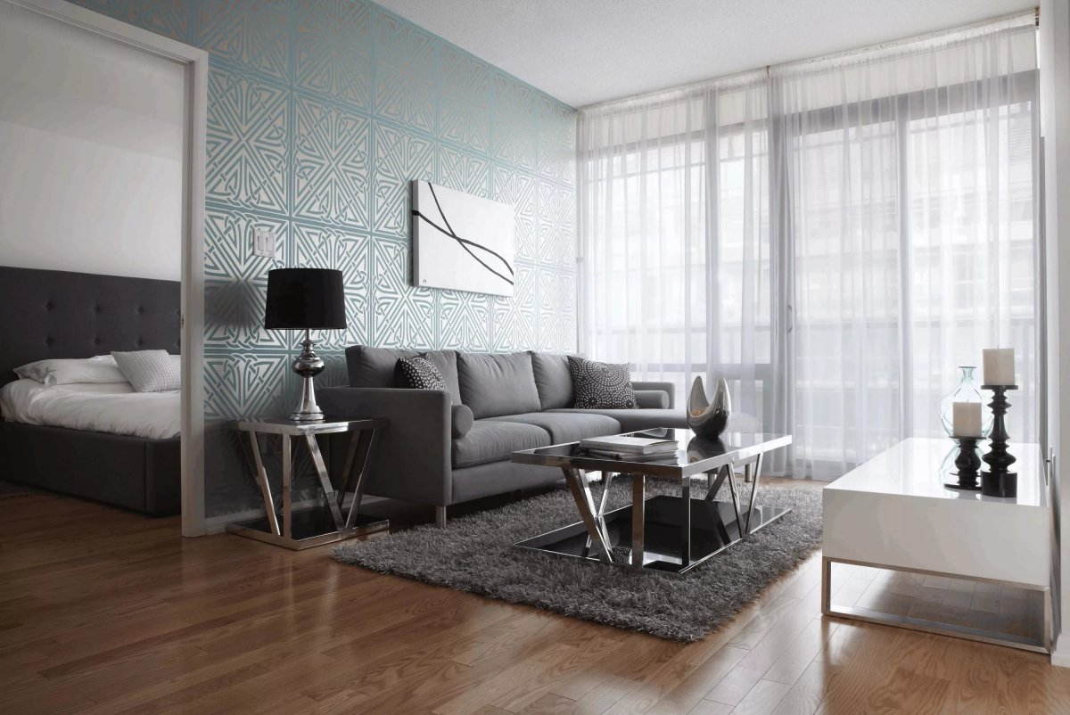 Стильные обои в интерьере