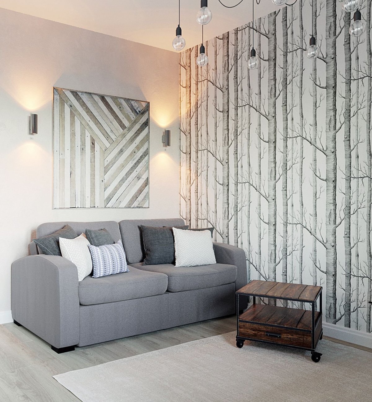 Стены в скандинавском интерьере