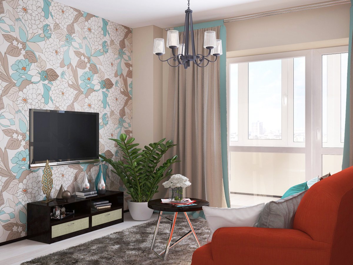 Обои для гостиной