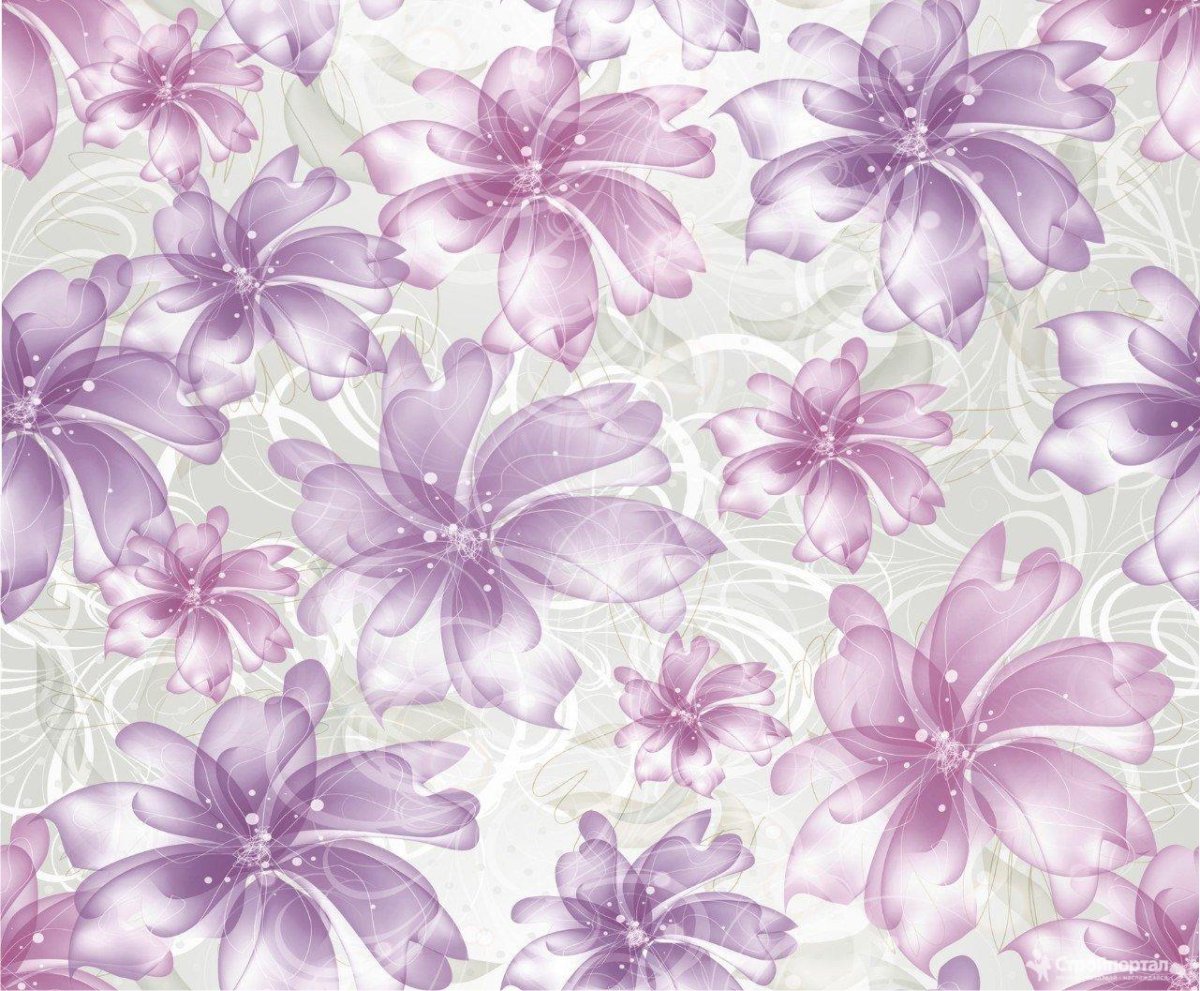 Обои сиреневые для стен