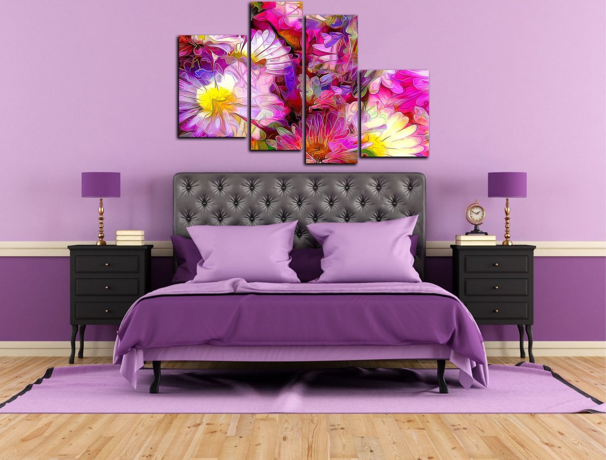 Спальня в сиреневых тонах