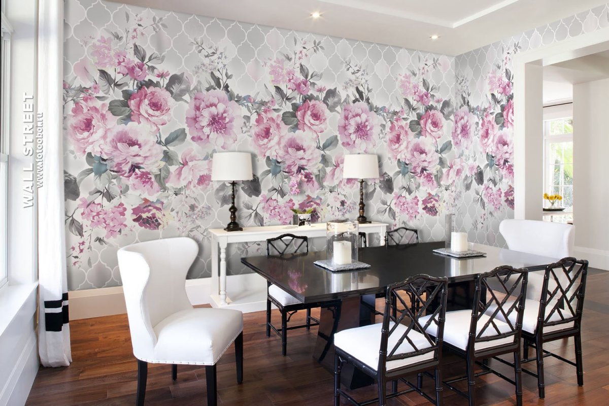 Расцветка обоев для кухни