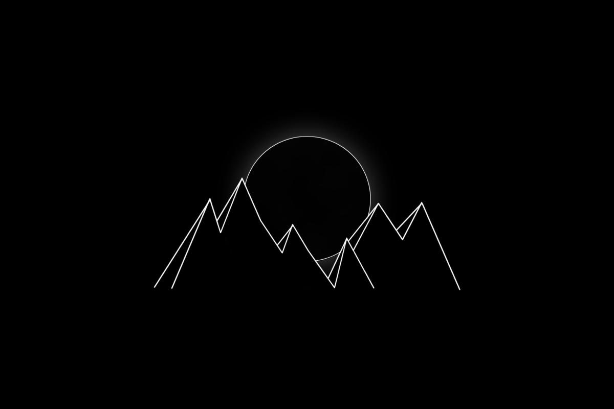 Темные минималистичные обои