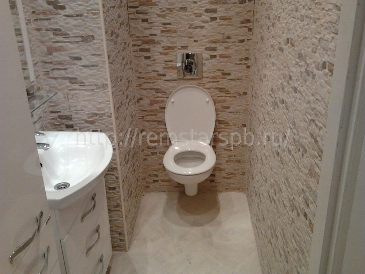 Отделка туалета стеновыми панелями