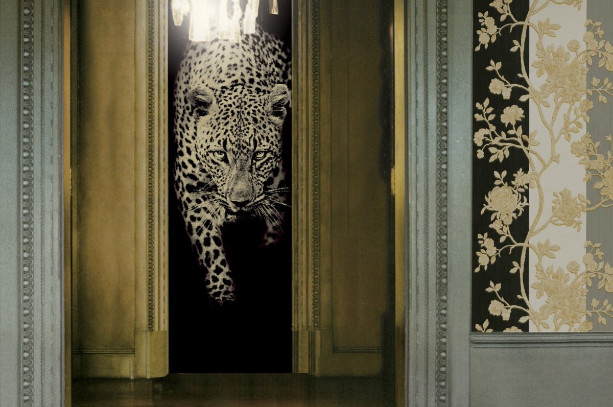 Роберто Кавалли интерьер леопард