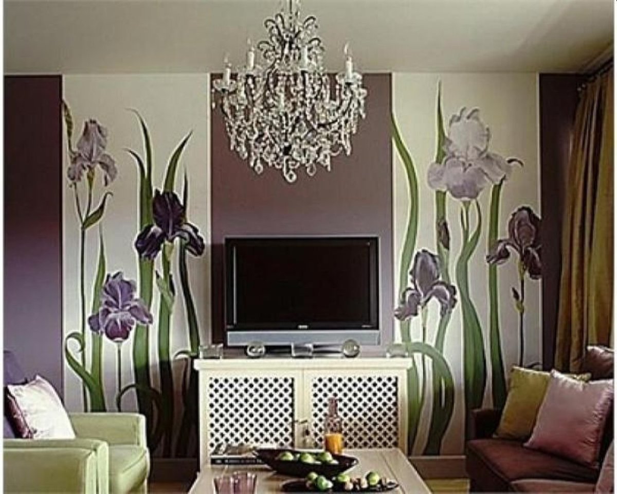 Красивые стены в зале